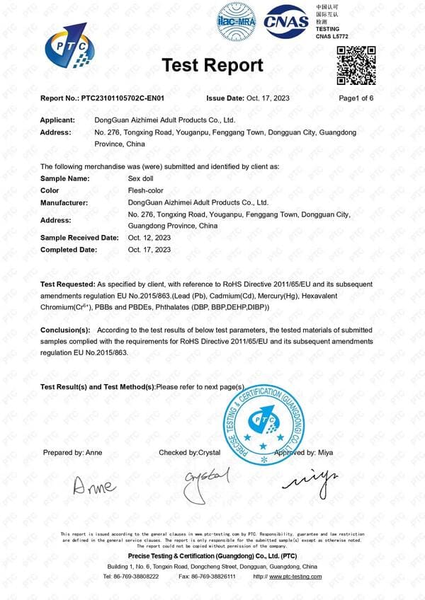 loversexdoll.com Inspection Report 600w